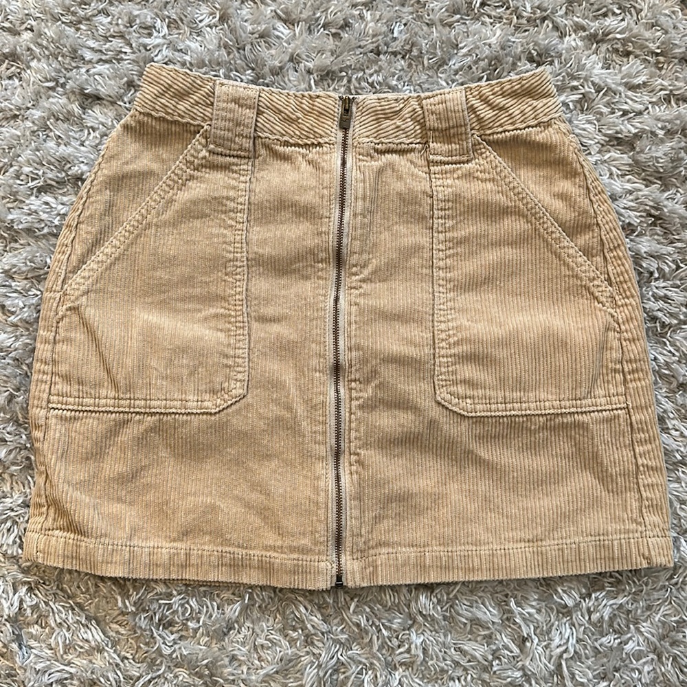 Corduroy miniskirt